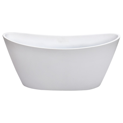 Assertio 1700mm Gloss White Oval Acrylic Freestanding Bath