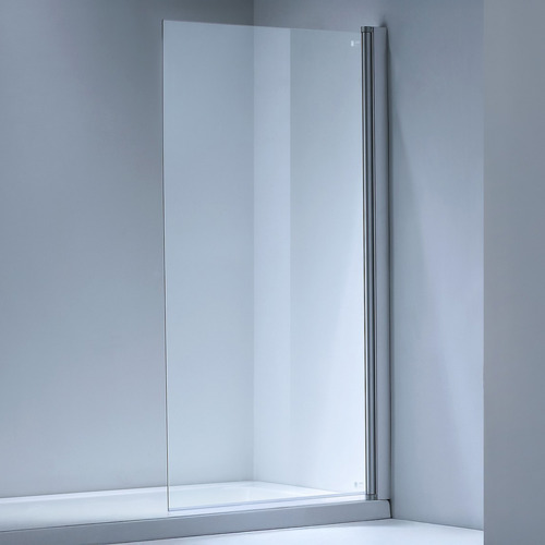 Tallow 800 x 1420mm Chrome Semi-frameless Bath Shower Screen