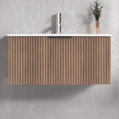 Reedon 900mm Wall Hung Single Vanity with Ceramic Countertop
