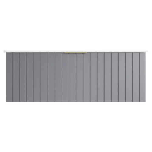 Boardwalk 1200mm Grey Wall Hung Single Vanity with Ceramic Countertop