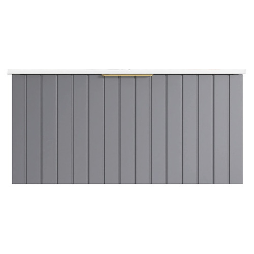 Boardwalk 900mm Grey Wall Hung Single Vanity with Ceramic Countertop