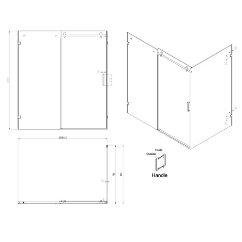 Palisade Frameless Shower Screen Enclosure