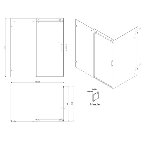 Palisade Frameless Shower Screen Enclosure