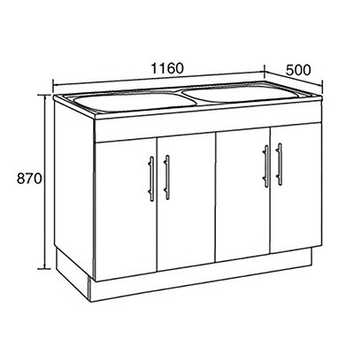 Cetona 1160mm Laundry Tub