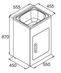 Chieri 550mm Laundry Tub