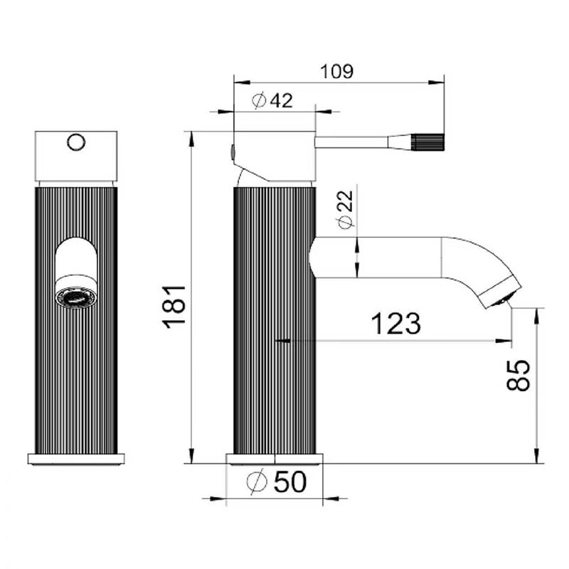 Concord 120mm Basin Mixer