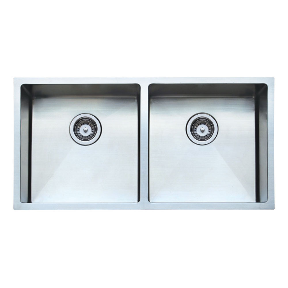 Hanes 880mm Undermount Double Stainless Steel Kitchen Sink