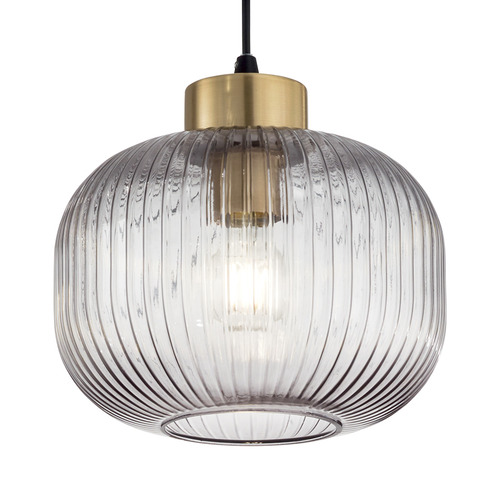 Myff-Steel-Large-Reeded-Glass-Pendant-Light