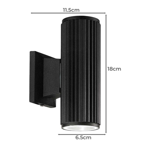 Ideal Lux Base Outdoor Up/Down Wall Light | Temple & Webster