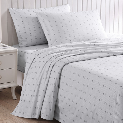 Kew Palm Cotton Sheet Set