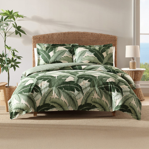 Vintage Palm Quilt Cover Set