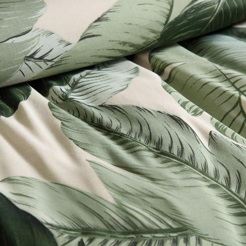 Vintage Palm Quilt Cover Set