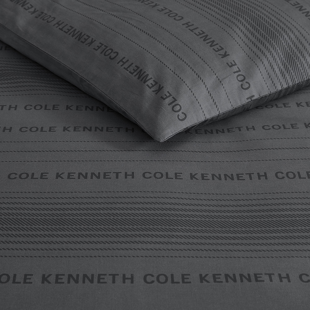 Soho Logo Stripe Cotton Quilt Cover Set