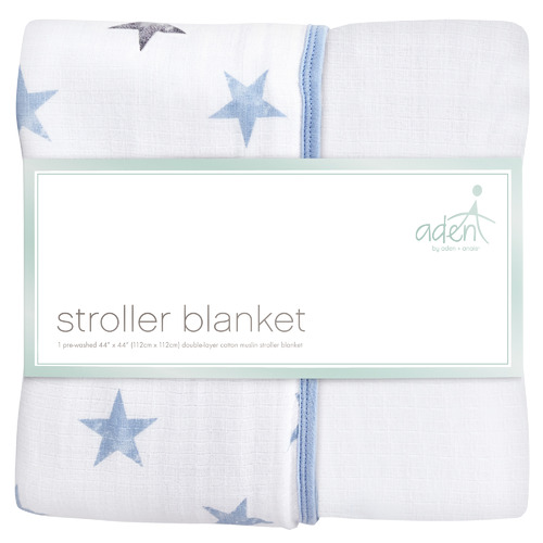 Aden & Anais Stars Cotton Muslin Stroller Blanket