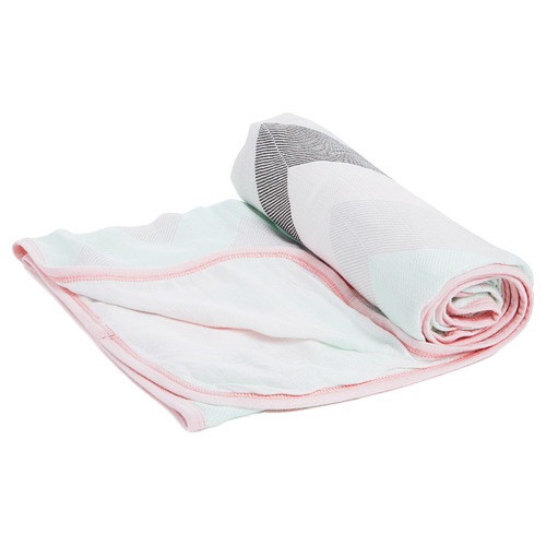 Aden & Anais Ziggy Broken Chevron Cotton Muslin Stroller Blanket