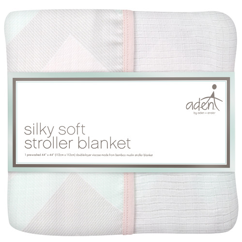 Aden & Anais Ziggy Broken Chevron Cotton Muslin Stroller Blanket