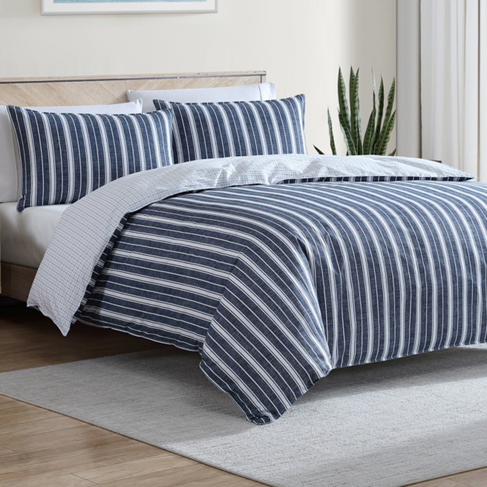 Nautica Stripe Cotton Quilt Cover Set