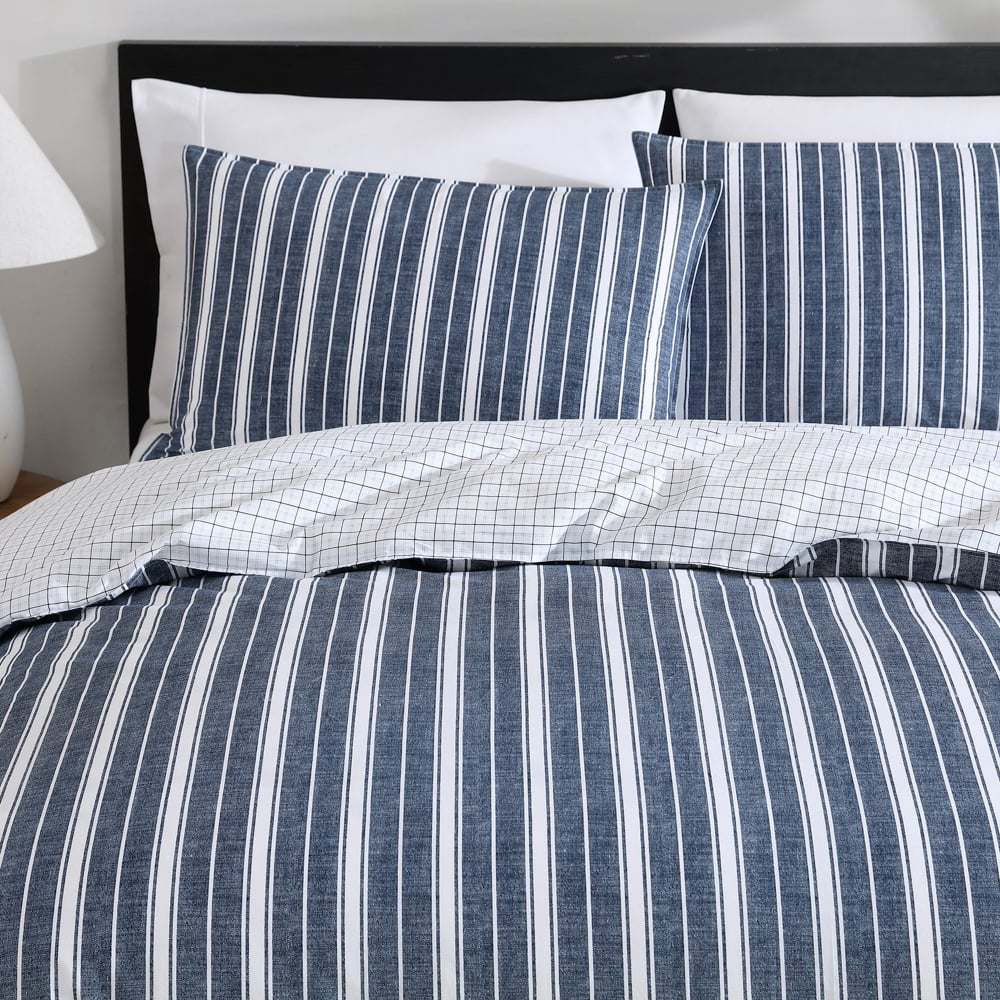 Nautica Stripe Cotton Quilt Cover Set