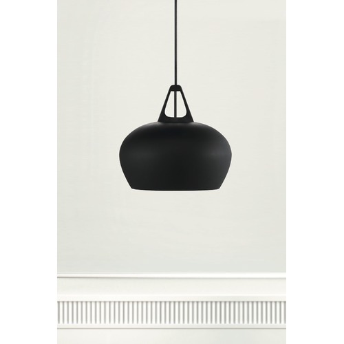 Black Bowl Metal Pendant Light