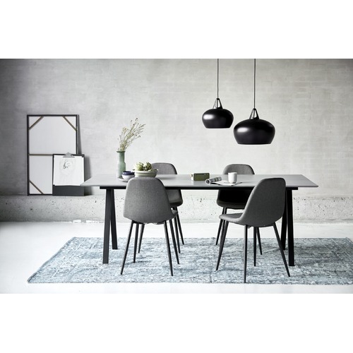 Black Bowl Metal Pendant Light