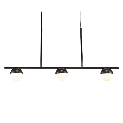 Contina 3 Light Metal & Glass Pendant