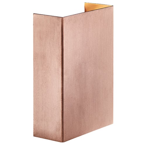 Fold 10.5cm Copper Outdoor Up/Down Wall Light