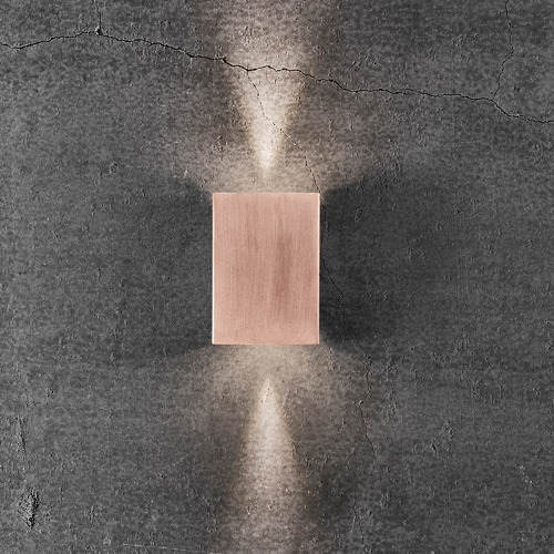 Fold 10.5cm Copper Outdoor Up/Down Wall Light