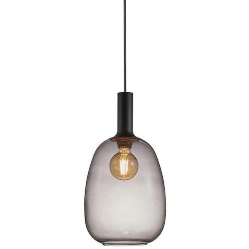 Alton 23cm Smoked Glass Pendant Light