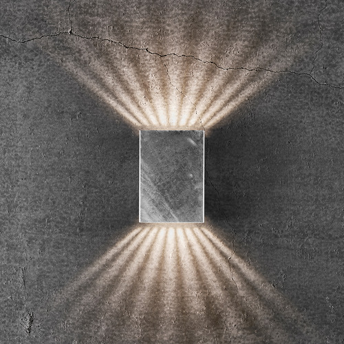 Fold 10.5cm Stainless Steel Outdoor Up/Down Wall Light