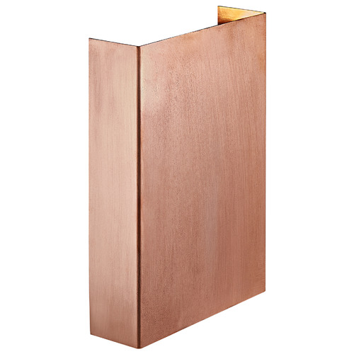 Fold 15cm Copper Outdoor Up/Down Wall Light | Temple & Webster