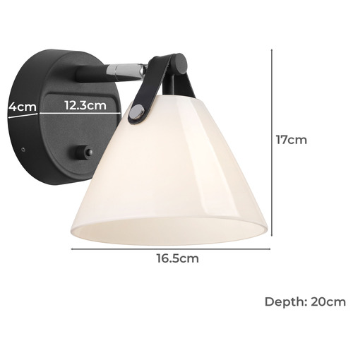 Strap Glass Wall Sconce