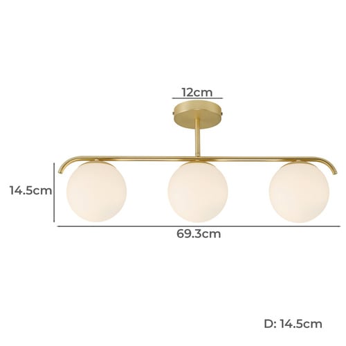 Grant 3 Light Ceiling Light