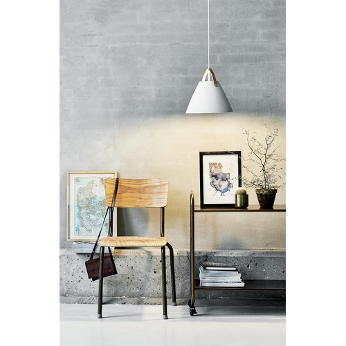 Strap Metal & Leather Interior Pendant Light