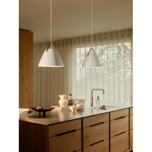 Strap Metal & Leather Interior Pendant Light