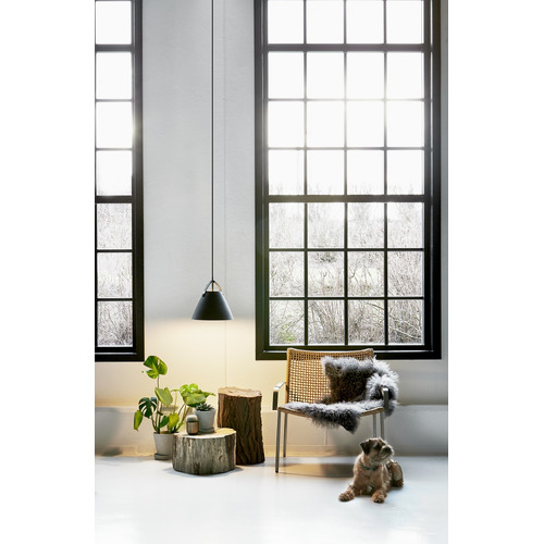Strap Metal & Leather Interior Pendant Light
