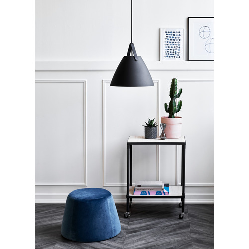 Strap Metal & Leather Interior Pendant Light