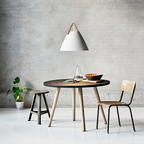 Strap Metal & Leather Interior Pendant Light