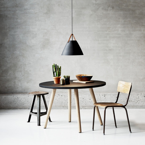 Strap Metal & Leather Interior Pendant Light