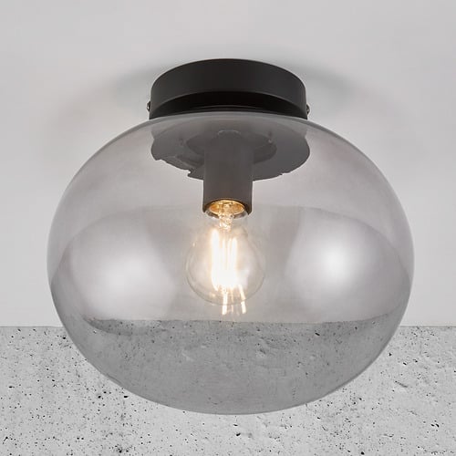 Alton Smoked Glass Ceiling Light