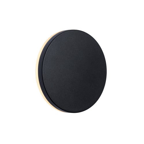 Black Artego Round Exterior Wall Light