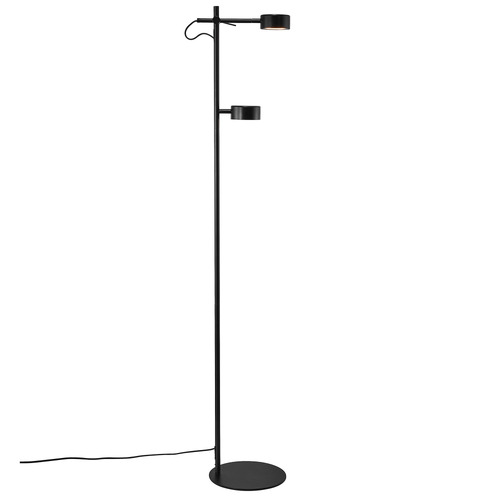 Clyde 2 Light Metal Floor Lamp
