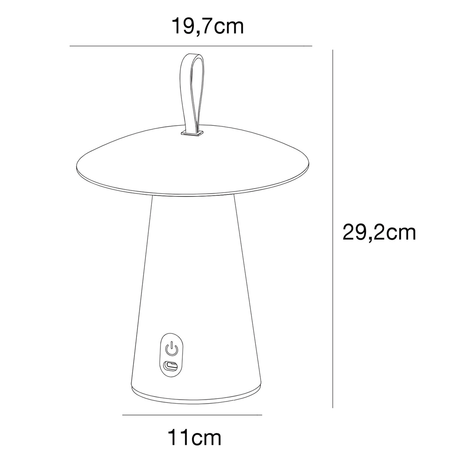 Ara Outdoor Lamp with USB Cable