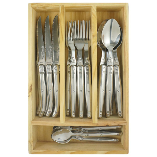 Laguiole Laguiole by Louis Thiers Lineaire 24 Piece Cutlery Set