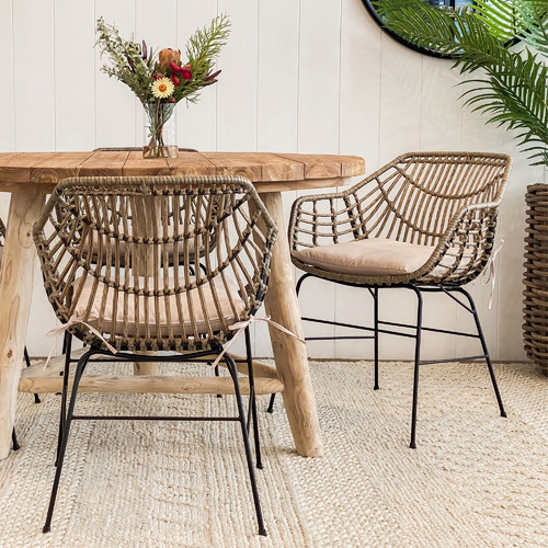 Kamden Rattan Outdoor Dining Chair Temple & ster