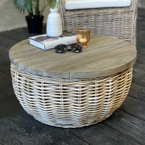 carved oak side table