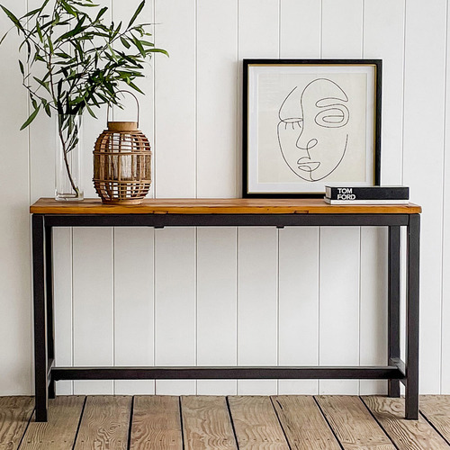 Shan Recycled Elm Wood Console Table Temple & ster