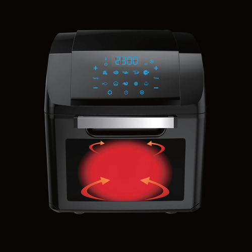 KitchenCouture Black Kitchen Couture 14L Air Fryer Temple & ster