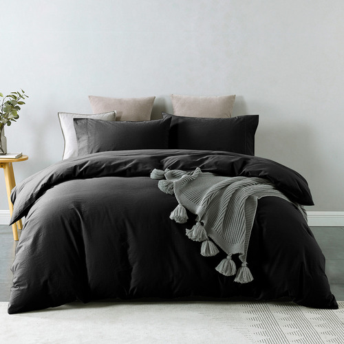 Charcoal Royal Comfort Cotton Quilt Cover Set