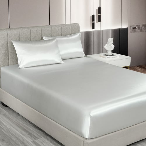 Cicero Satin Fitted Sheet Set