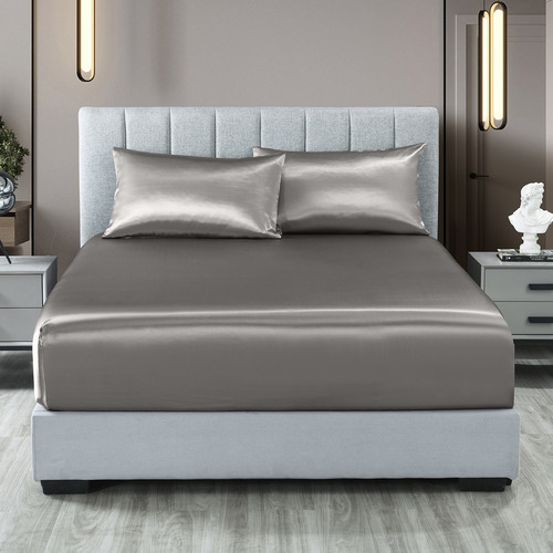 Cicero Satin Fitted Sheet Set